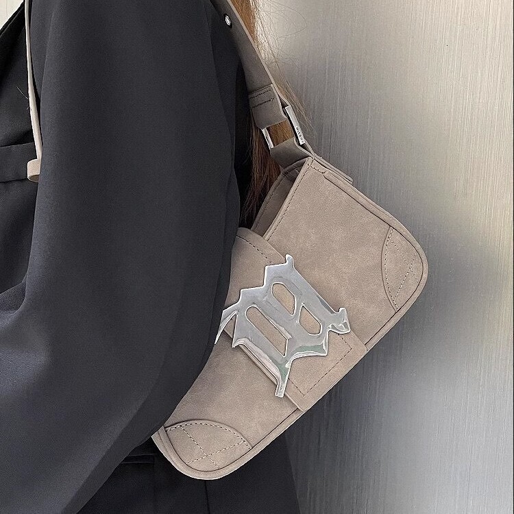 designer 2025 New Women's Bag Niche Vintage Single Shoulder Crossbody Handbag Y2K Fashion Millennial Trendy Underarm Bag