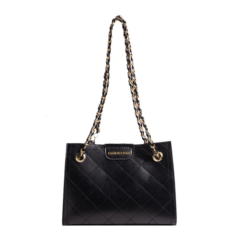 Free Shipping Designer Premium Texture Diamond Grid Chain Bag For Women 2025 New Trendy Versatile Ins Niche Crossbody Bag Armpit Shoulder Bag