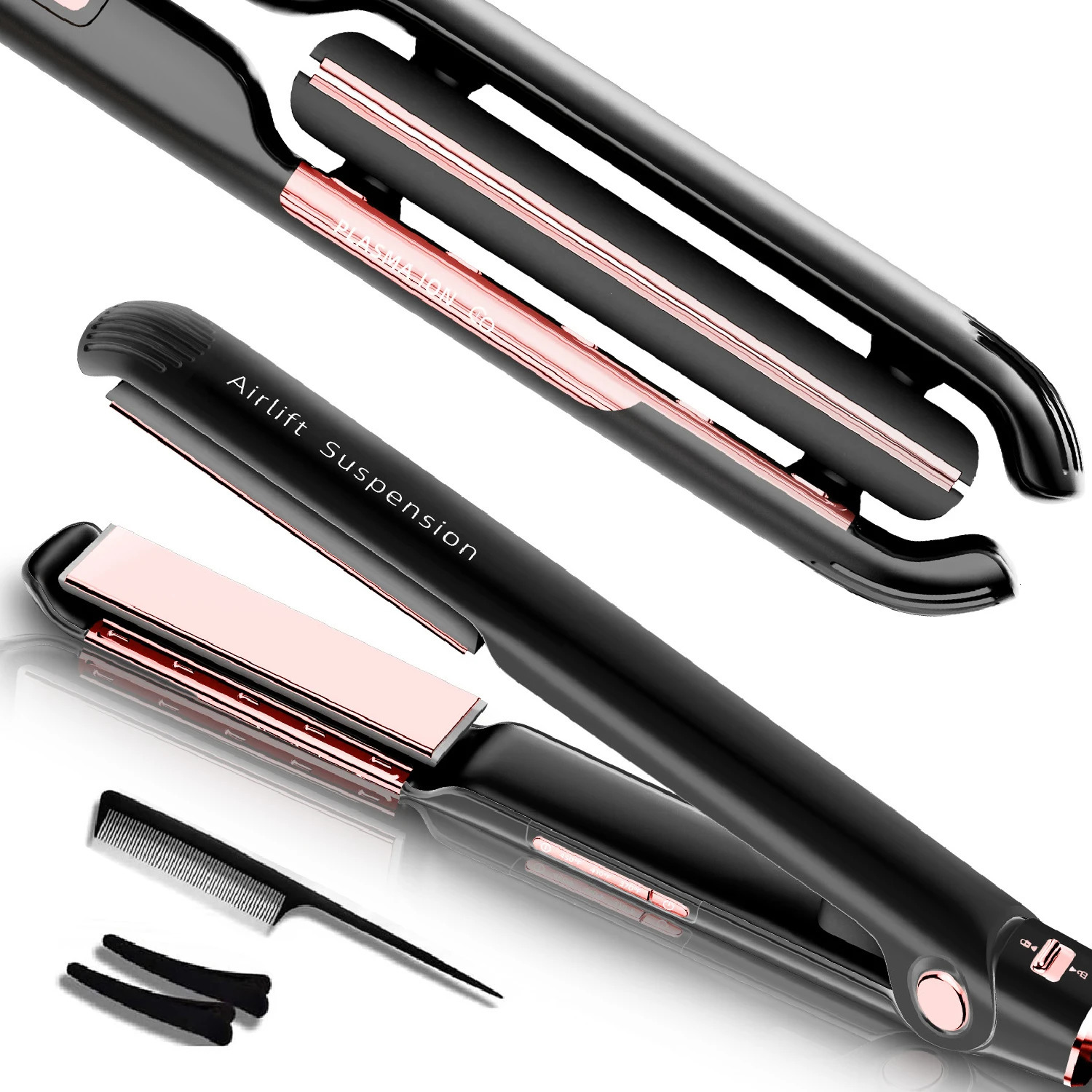 Hair Straighteners Air Suspended Plates for Hair Care and Professional Insulation Ceramic Plates Salon Hair Styling Tools 250529