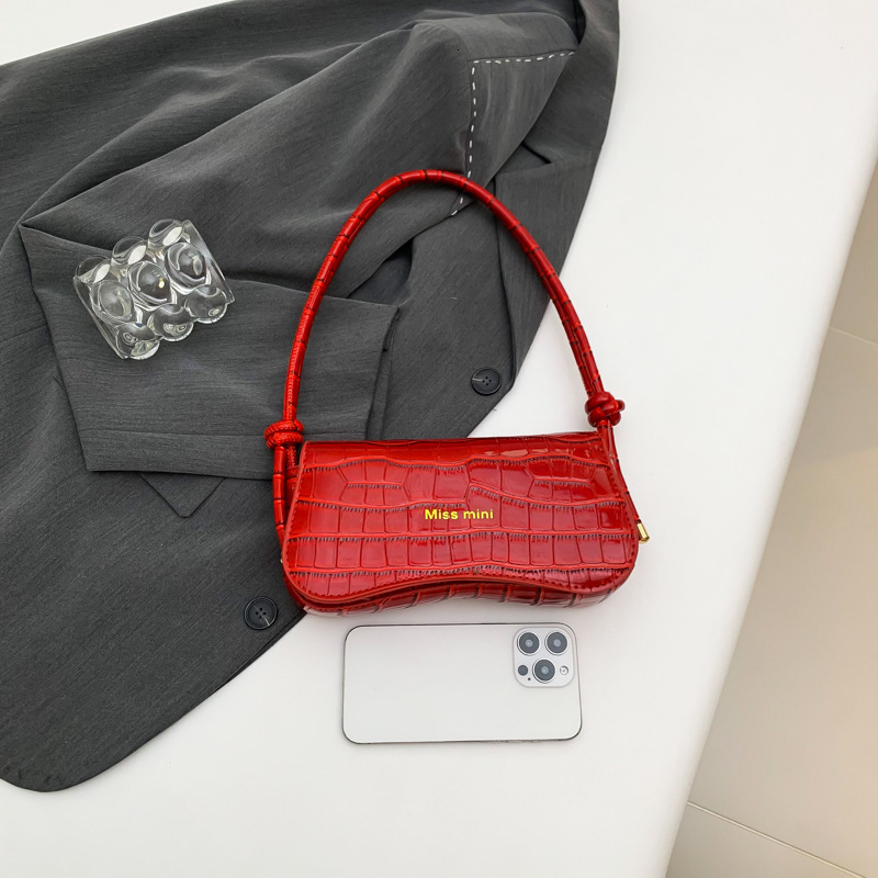 Stone Pattern Underarm Bag For Women 2025 New Free Shipping Autumn Commuter Fashion Simple Letter Trendy Shoulder Bag Designer Shopping Bag Bag Handba