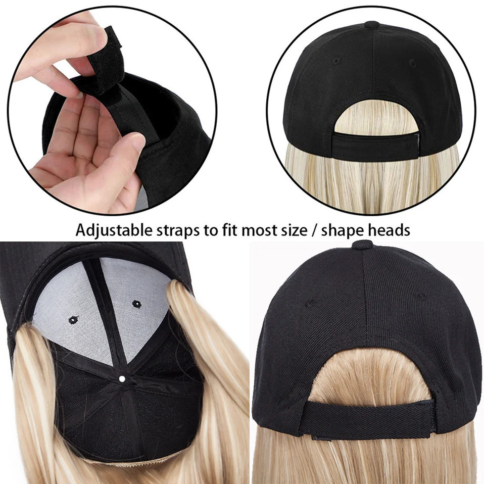 Benehair Synthetic 6inch Baseball Wig Bob Wig Black Hat Wigs Cap With Hair Naturally Connect Bob Hair Baseball Cap Adjustable 250530