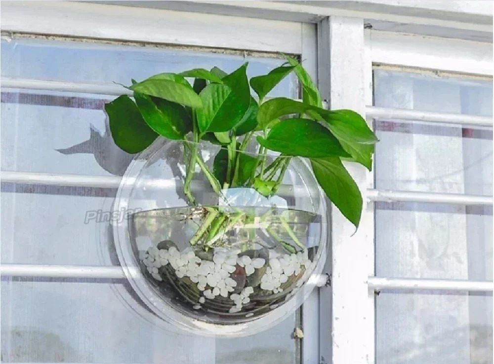 Pet Products Wall Mount Fish Tank Acrylic Fish Bowl Wall Hanging Aquarium Tank Aquatic Pet Supplies 250530