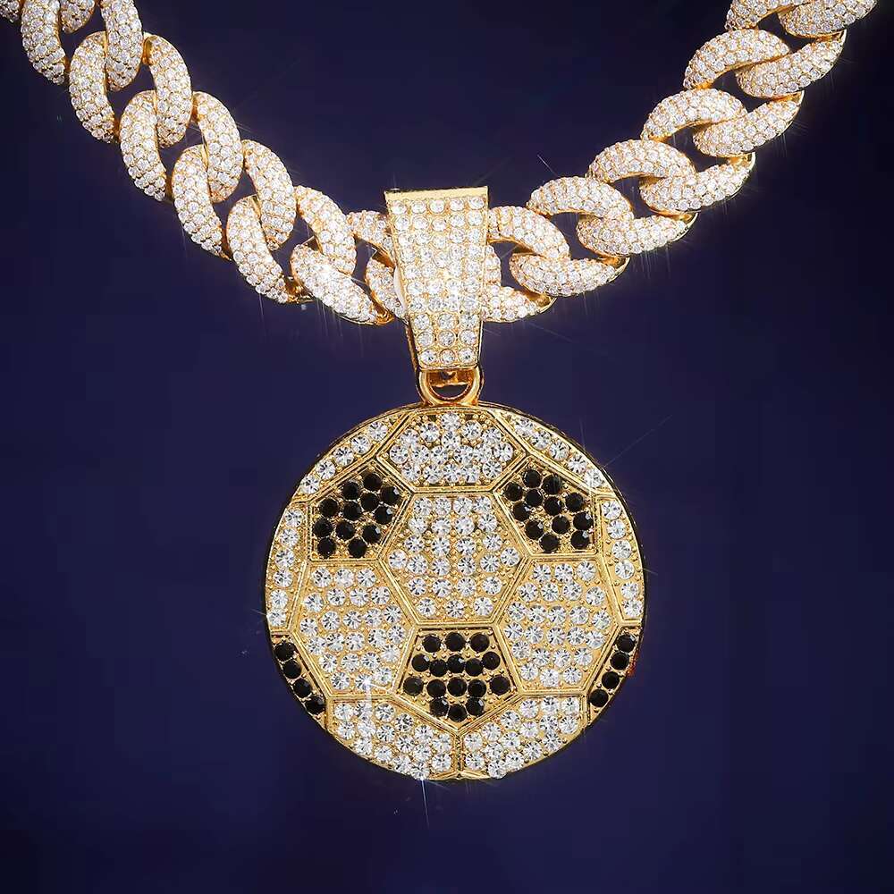 Hip Hop Style 925sterling Sliver Gold Plated White and Black Moissanite Diamond Pendant Texture Design Back for Buss Down Rapper