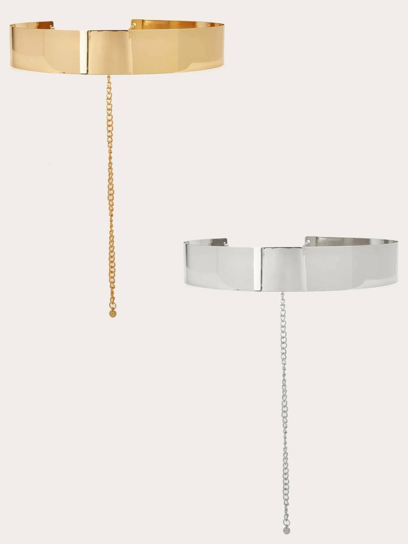 1Pcs Ladies' Solid Color 4cm Metal Iron Waist Ring Decorative Belt Elegant and Sexy Style Dress Accessories Mother's Day Gift