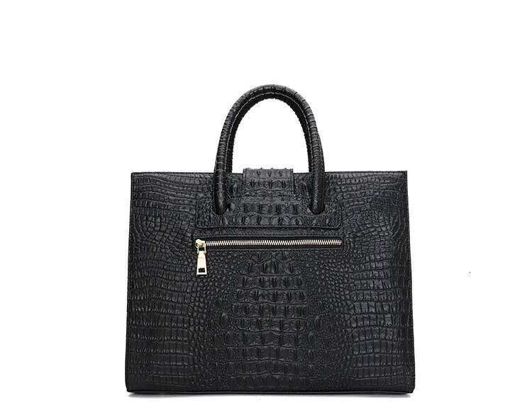 OLOEY Leather Business Women's Briefcase Female 14 Inch Laptop Bag Cowhide Portable Handbags Large-capacity Shoulder Commuter Bags