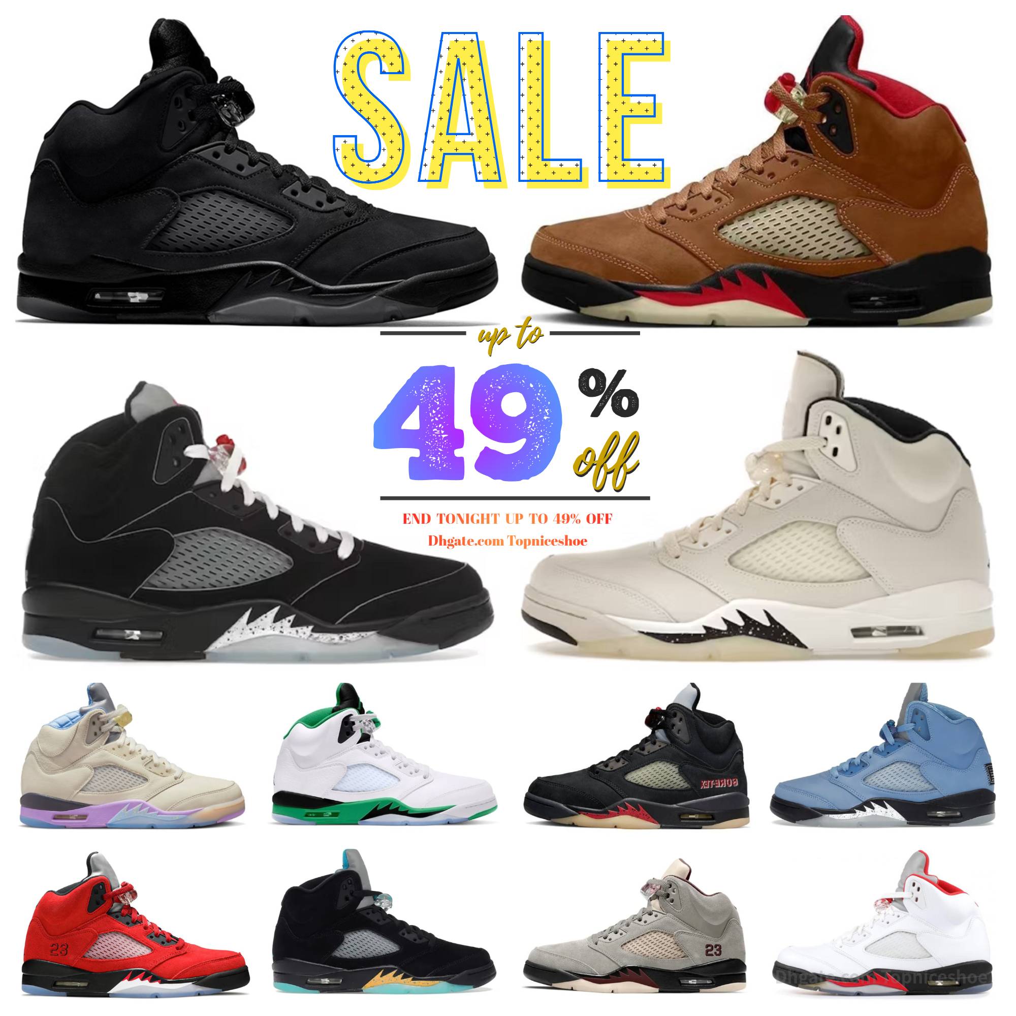 Designer Jump 5 5s Men Basketball Shoes J5 Raging Bull Fire Red Black Reverse Metallic Reimagined Golden Ticket Burgundy Olive Sail Cool Grey Racer Blue Mans Sneakers