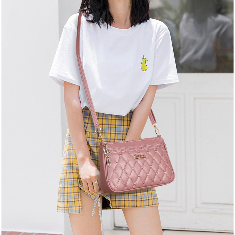 Top quality Brand High Quality New Style Summer Simple Fashion Solid Color Embroidered Small Style Crossbody Bag Trend New Free Delivery Designer Bag