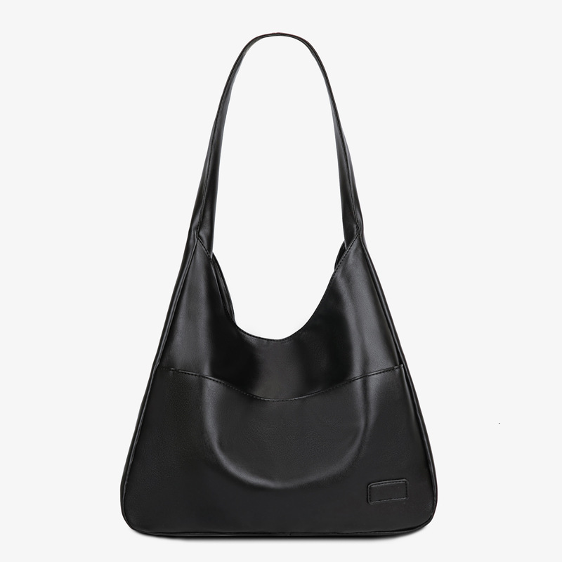 designer Cross-border Large Capacity Autumn Winter Crossbody Bag Soft Leather Bucket Bag Commuter Tote Bag College Student Class Ladies Shoulder Bag