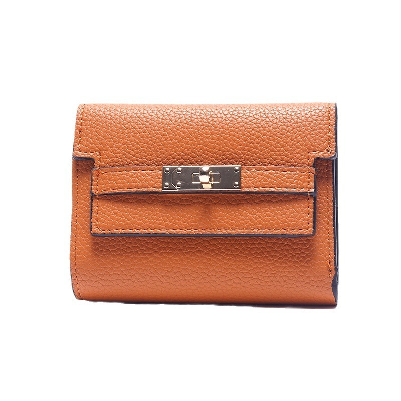 Hot-selling Ins Style Wallet For Women, High-end Luxury Bag PU Wallet New Free Delivery Designer Bag Simple Korean Version Short Women's Wallet W