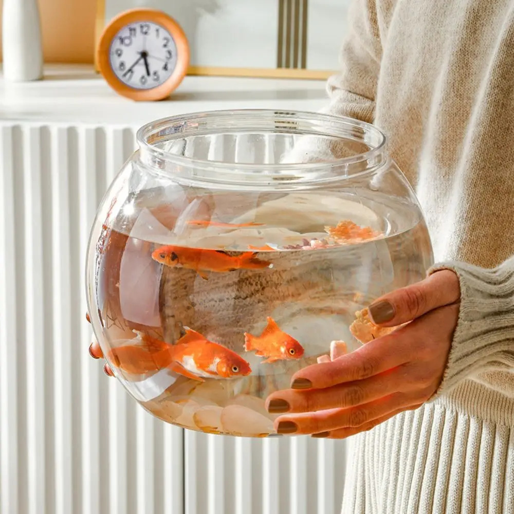 Fish Bowl Small Aquariums For Small Ornamental Fish And Reptiles High Transparency Glass Good View 250530
