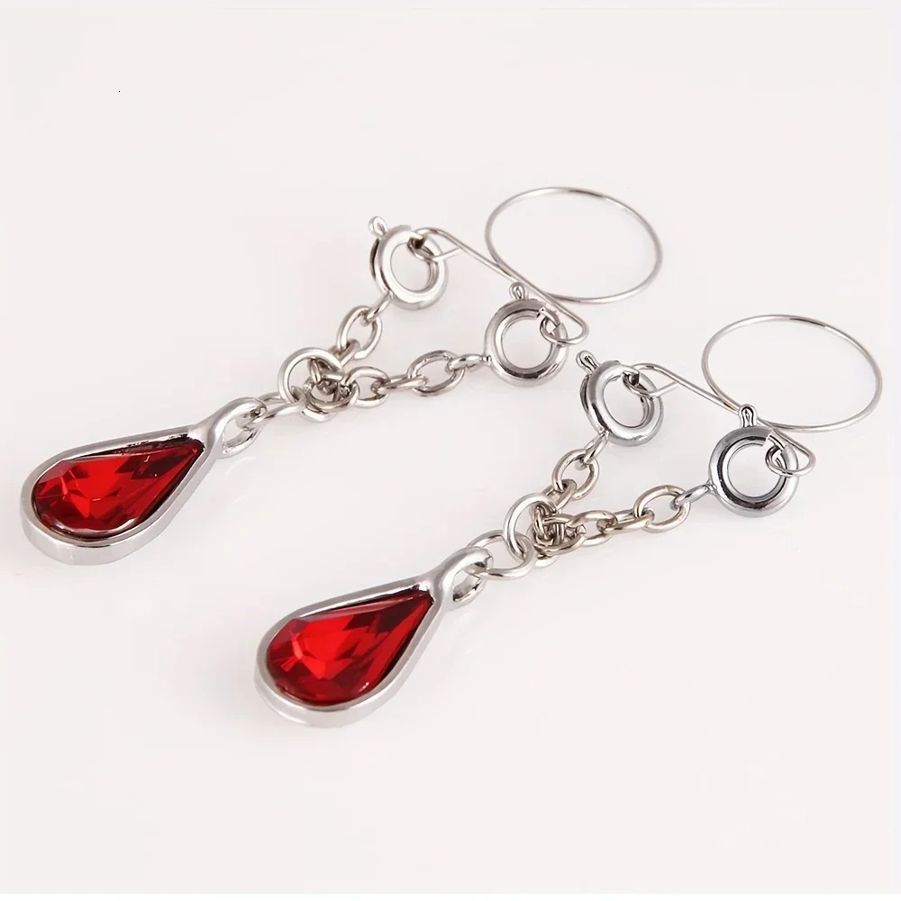 1 Pairs Non Piercing Nipple Rings Water Drop Heart Shaped Dangle Nipple Clips 250526