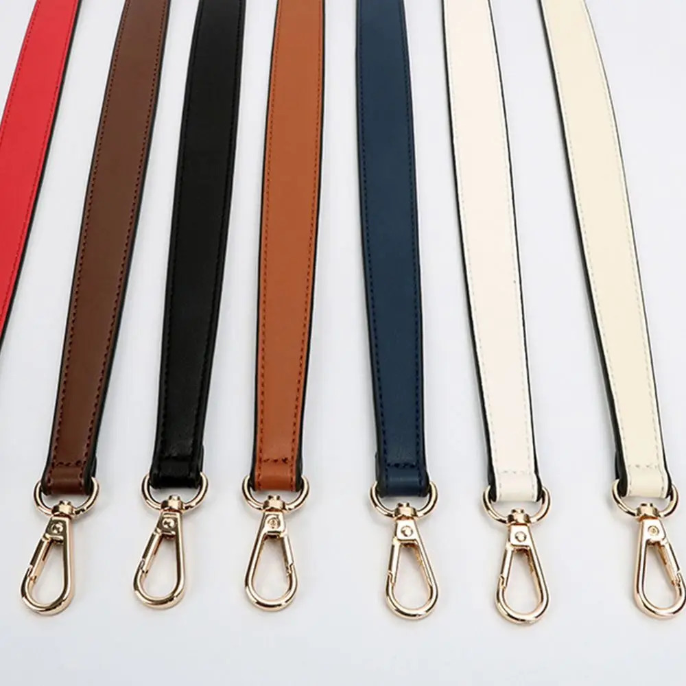 Leather Bag Strap Handbags Handles For Handbag Short Bag Strap Purse Strap Golden Buckle Replacement Bag Belt Band 250530
