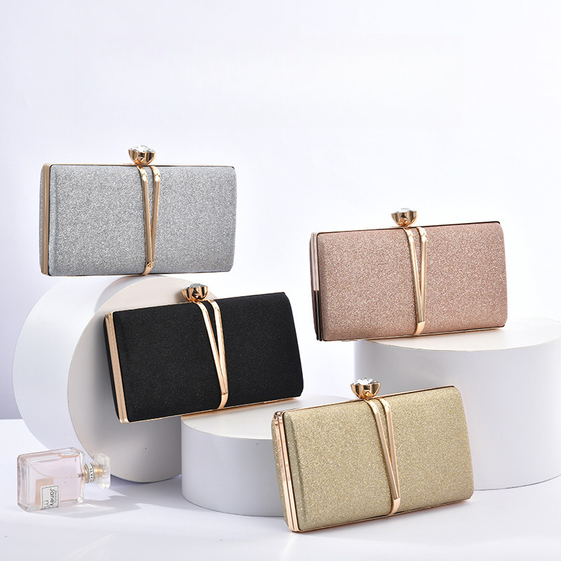 Top Brand High Quality New Style Source and Women's Fashion Clutch Sequin Elegant Dress Evening Bag Single Shoulder Crossbody Bag New Free Delive