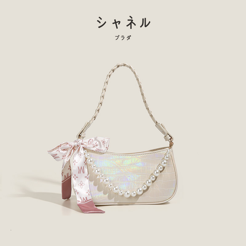 designer Women's Bag Niche INS Style Fashion Versatile Laser Pink Underarm Bag Colorful Bag Women 2025 New Single Shoulder Crossbody Bag