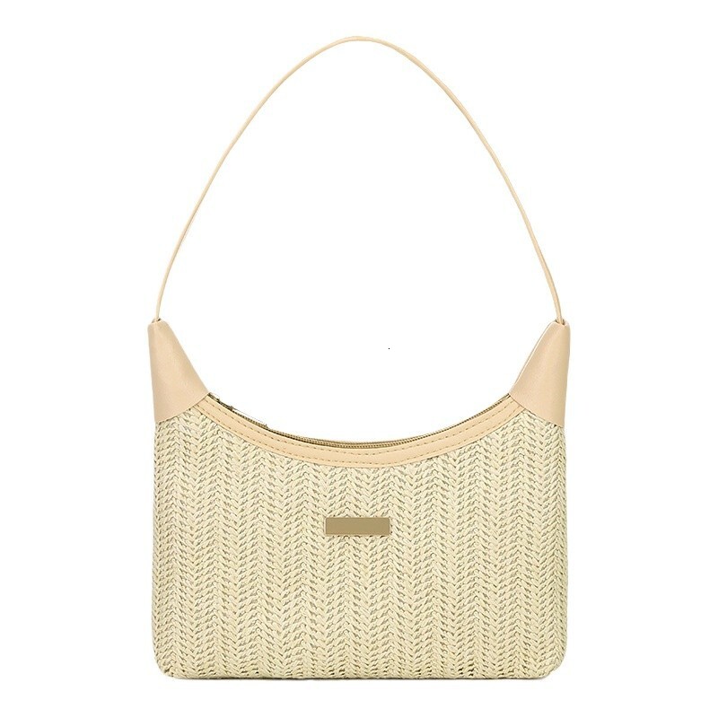 designer Trendy and Popular Small Niche Straw Woven Bag for Women 2025 New Summer Versatile Crossbody Bag Outdoor Small Handbag
