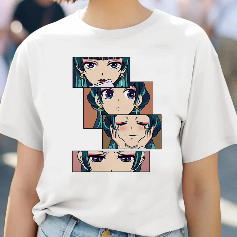 Apothecary Diaries shirt girl korean clothes 80s hip hop Digital University Gothic t-shirt Y2k Punk harajuku Comfortable