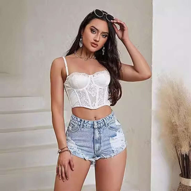 Denim Shorts Jeans Short Denim Shorts Jean Shorts Summer New Spring And Autumn Women S Short Pants Slim Straight Jeans Ripped Short Jeans Ripped Short