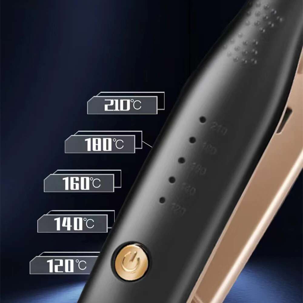 Straightener Curler 2 In 1 Small Flat Iron Ceramic Crimper Corrugation Short Fluffy Hair Styling Tool