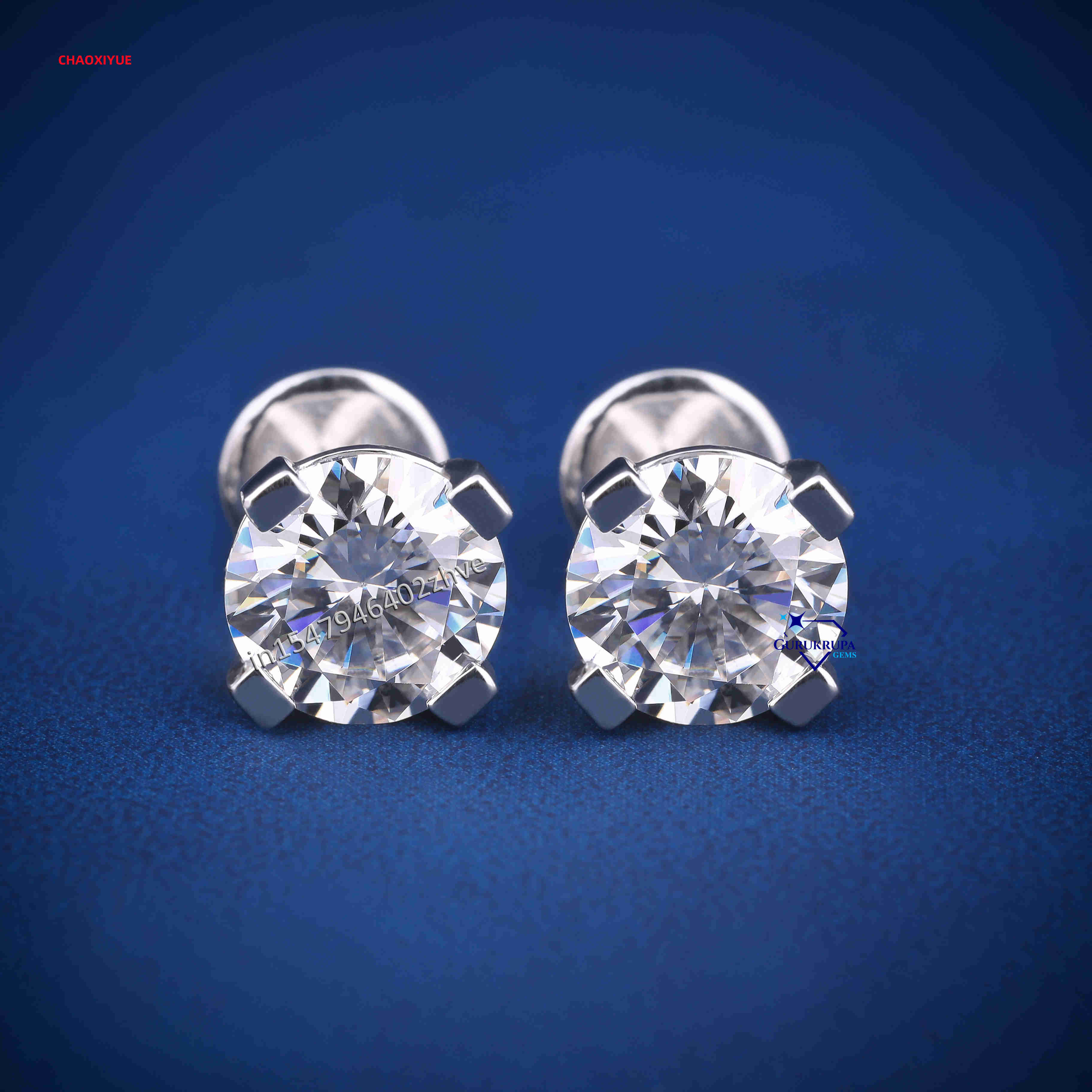 Luxury 925 Silver Moissanite Diamond Earrings Unique Westside Design Hip Hop Style Iced Out Fashion Jewelry for Women