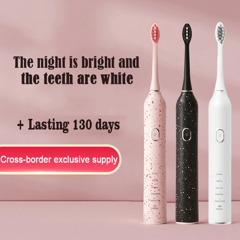 Electric Toothbrushes Adults. Slim Sonic Toothbrush Accessories.130-Day Battery 5 Modes. Travel Toothbrush.IPX7 waterproof 250528
