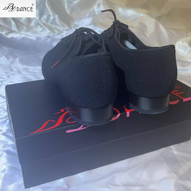 317 Oxford Cloth Latin Dance Shoes for Men Adult National Standard Lombard Tea Dance Shoes Two Point Dance Hall SALSA Authentic Odor proof Anti slip B