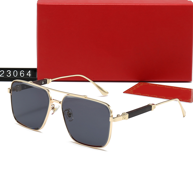 2025 Fashion classic Sport Sunglasses For Men unisex buffalo horn sun glasses women rimless eyeglasses silver gold metal frame Eyewear lunettes