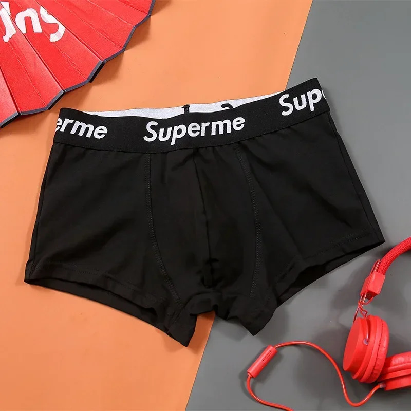 Mens underwear high stretch shorts cotton boxer sexy comfortable and soft underpants plus size M 2XL 250526