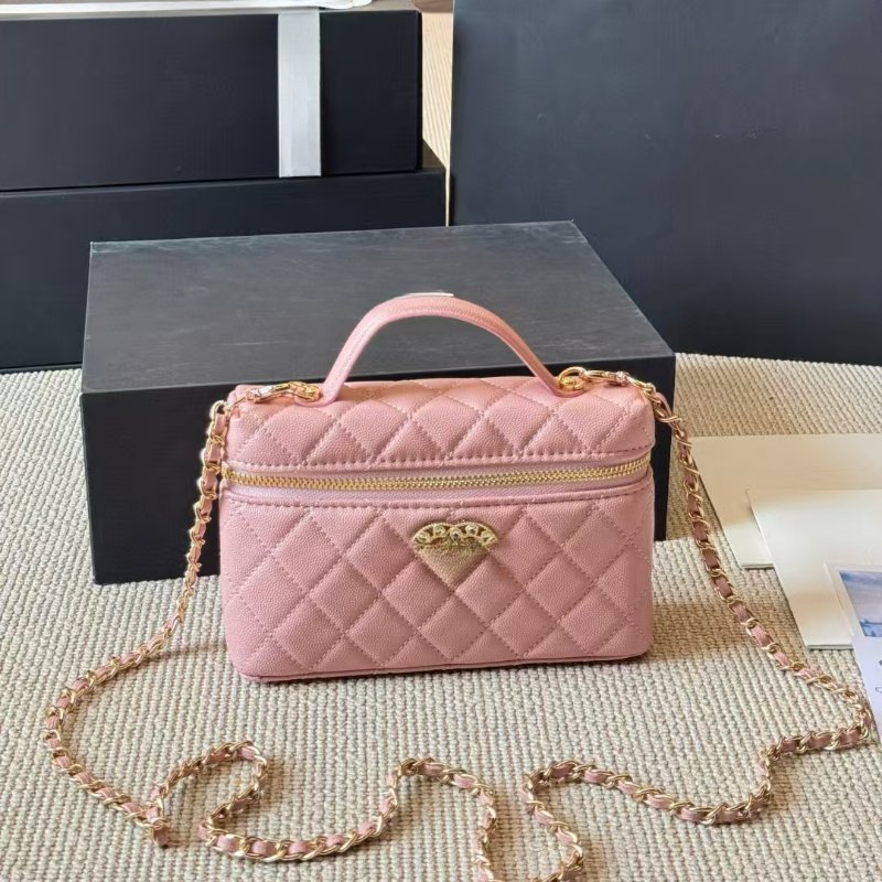 2025 Designer Makeup Bag Fashion Phone Bag, Women's Single Shoulder Chain Bag, Diagonal Cross Bag, Diamond Spending 10A