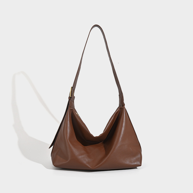 designer Minimalist Style Soft Large Capacity Bag Lucky Bag 2025 New Autumn Tote Bag Underarm Bag Single Shoulder Crossbody Bag for Women