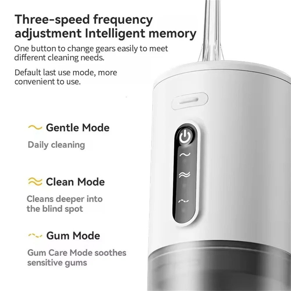 1 PCS Portable Water Floss USB Rechargeable Oral Irrigator 280ML Electric Tooth Cleaning Device 3 Modes Waterproof Irrigator 250530