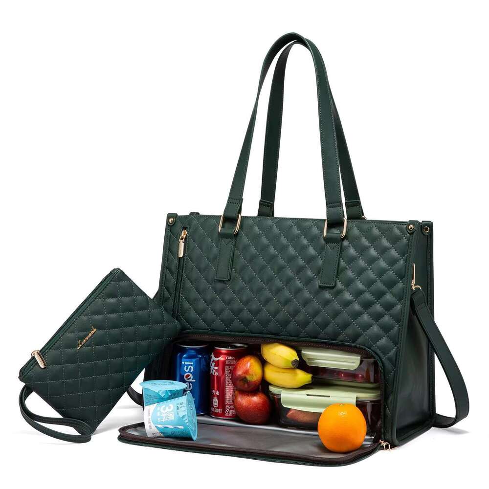 LOVEVOOK 2024 Custom Casual Ladies Shoulder Insulated Cooler Bags School Travel 15.6in Laptop Handbags Bag for Women 8b