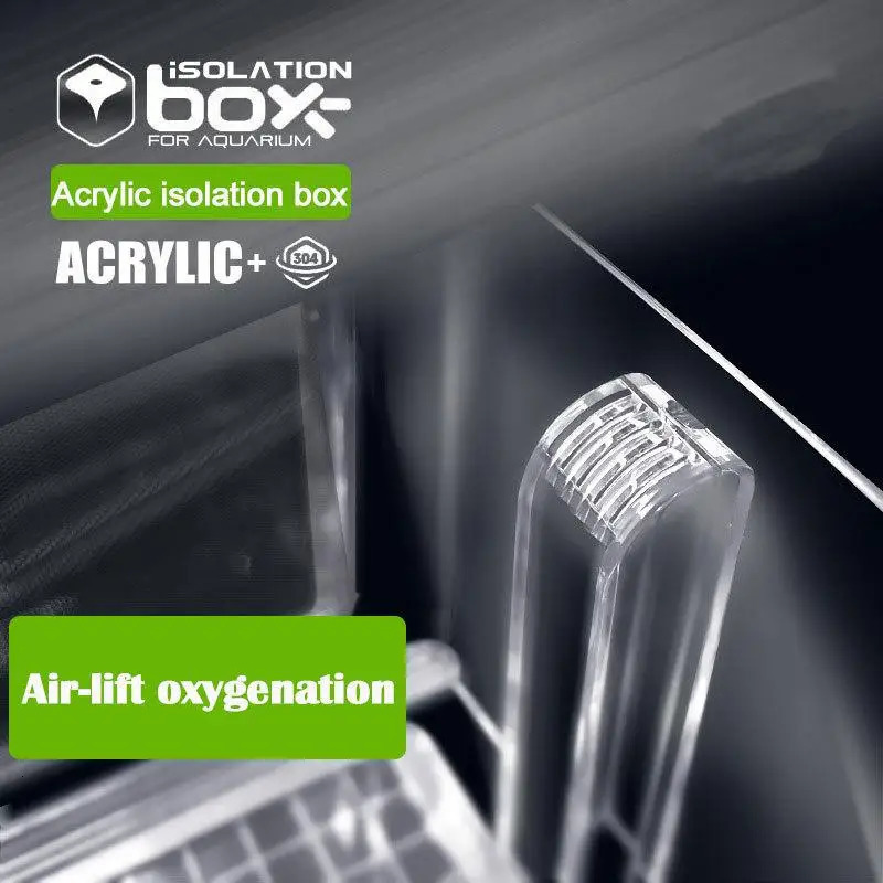 Aquarium Acrylic Fish Tank Breeder Box Isolation Box Detachable Fishbowl Ornamental Incubation Spawning Room Pneumatic Breeding 250530