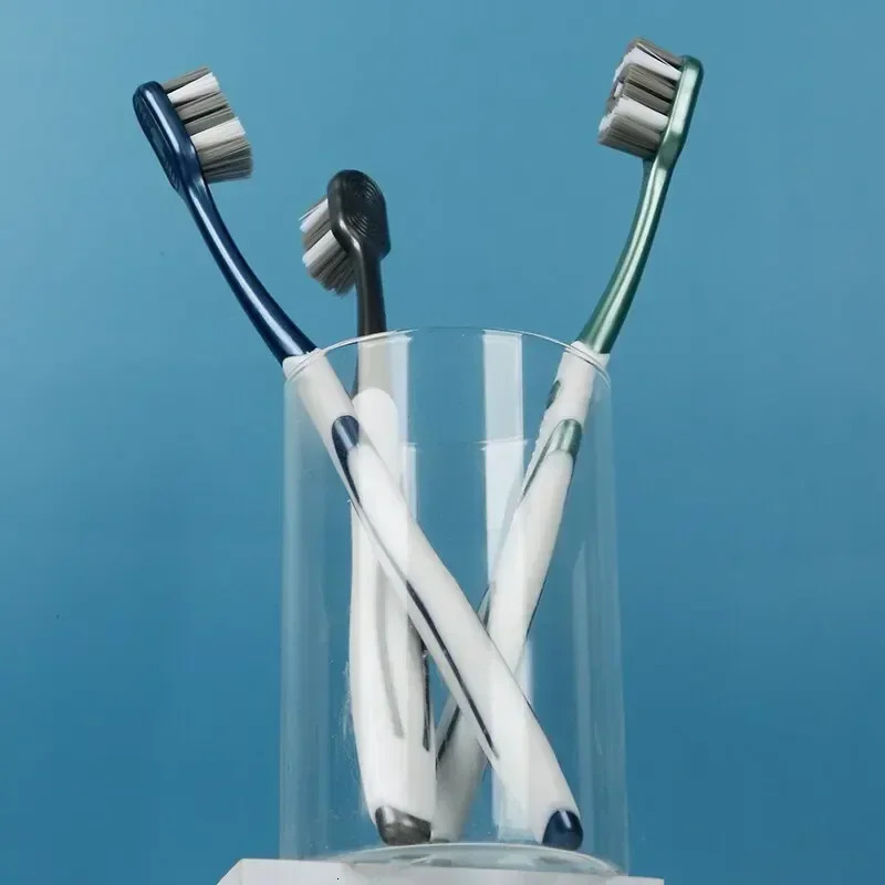 360 Whole Mouth Clean Mens ToothbrushMedium-Hard Bristle Toothbrush for AdultsExcellent Cleaning Effect Teeth6 Pac 250528