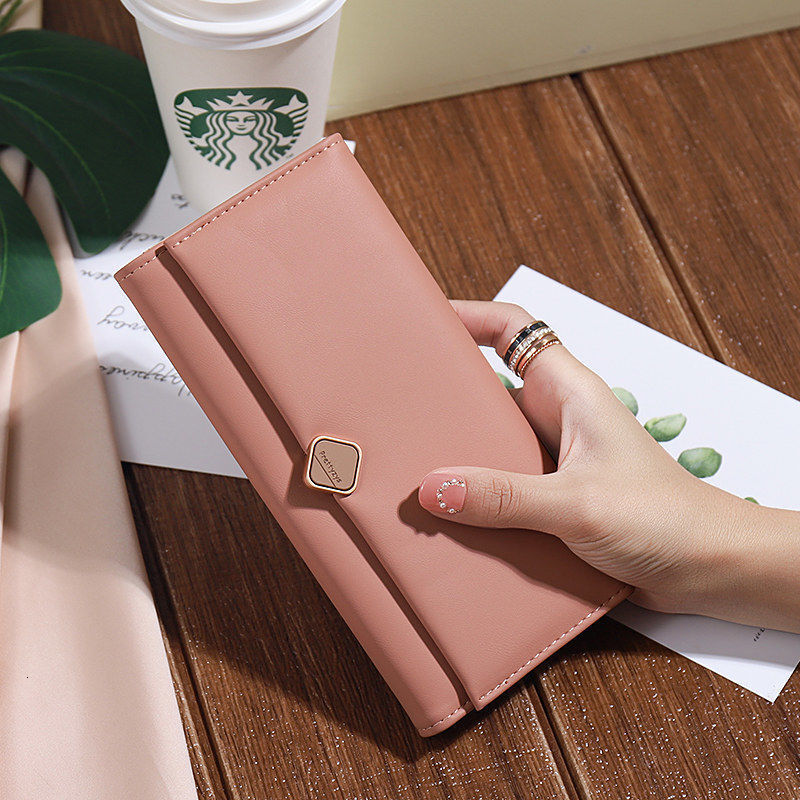 Designer Wallet For Female Niche 2025 New Style Temperament Handbag Long Card Bag Mobile Phone Bag Free Shipping