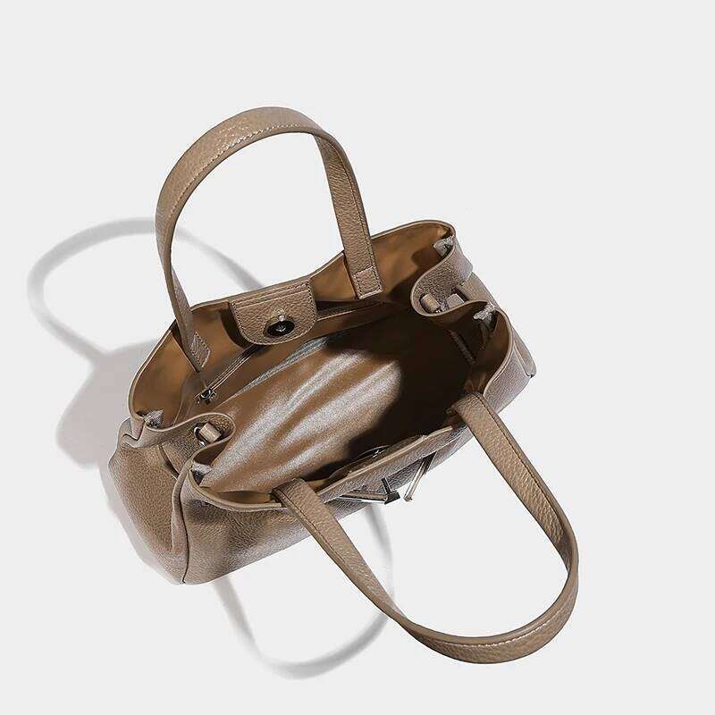 Genuine Leather Tote Bags For Women Designer Handbags And Purses 2025 New In Vintage Large Capacity Shoulder Crossbody