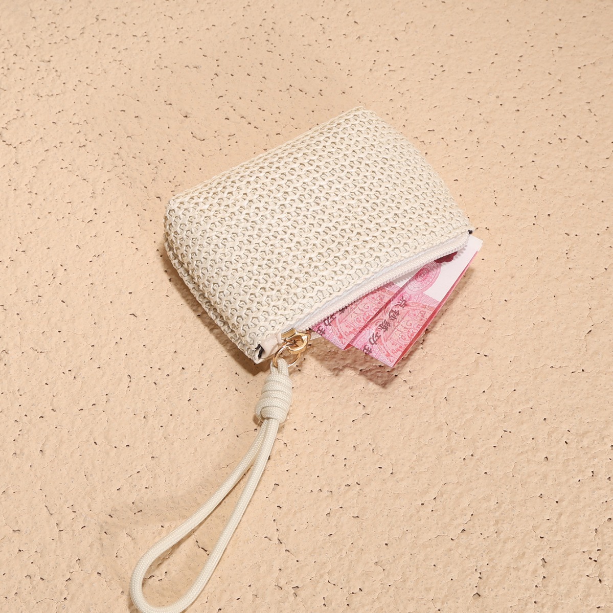 New Summer Straw Woven Bag Small Wallet Coin Wallet Designer Men's Keybag Women's Fashion Wallet Women's Fashion Handbag