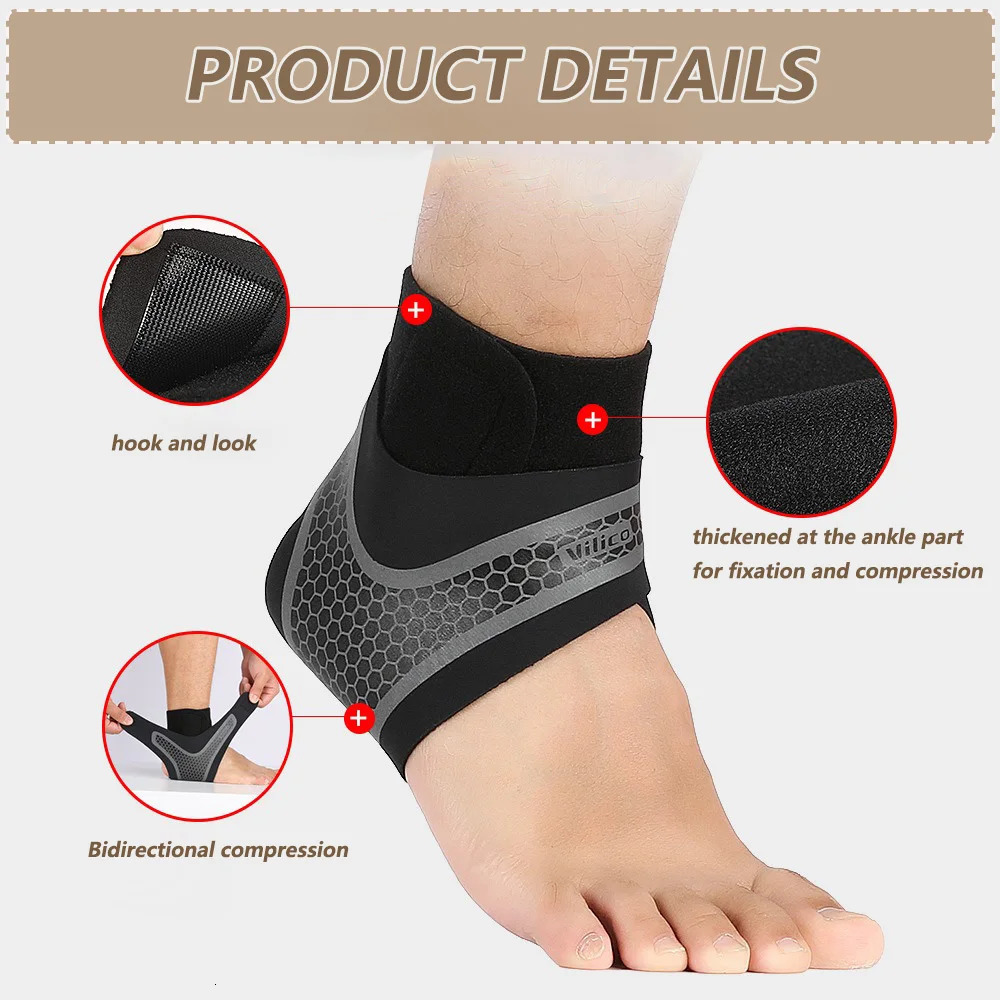 Ankle Support Brace for Men Women Breathable Compression Sleeve Outdoor Sports Hiking Running Lightweight Stabilizing 250530