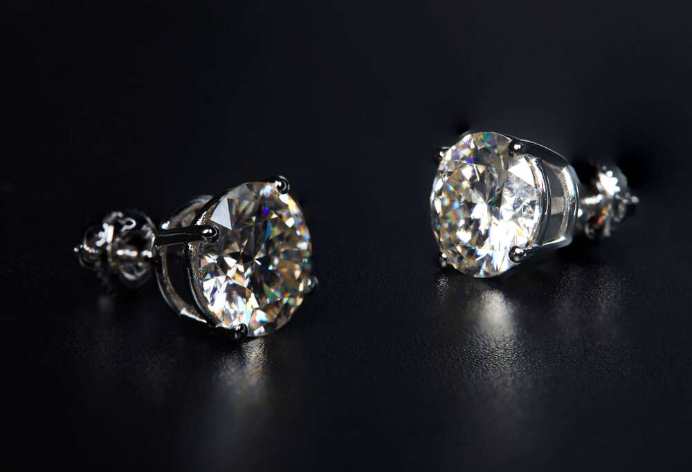 New 925 Silver Cheap Fashion Moissanite for Women Natural Diamond Princess Cut Stud Earring Luxury Minimalist Wholesale Earring