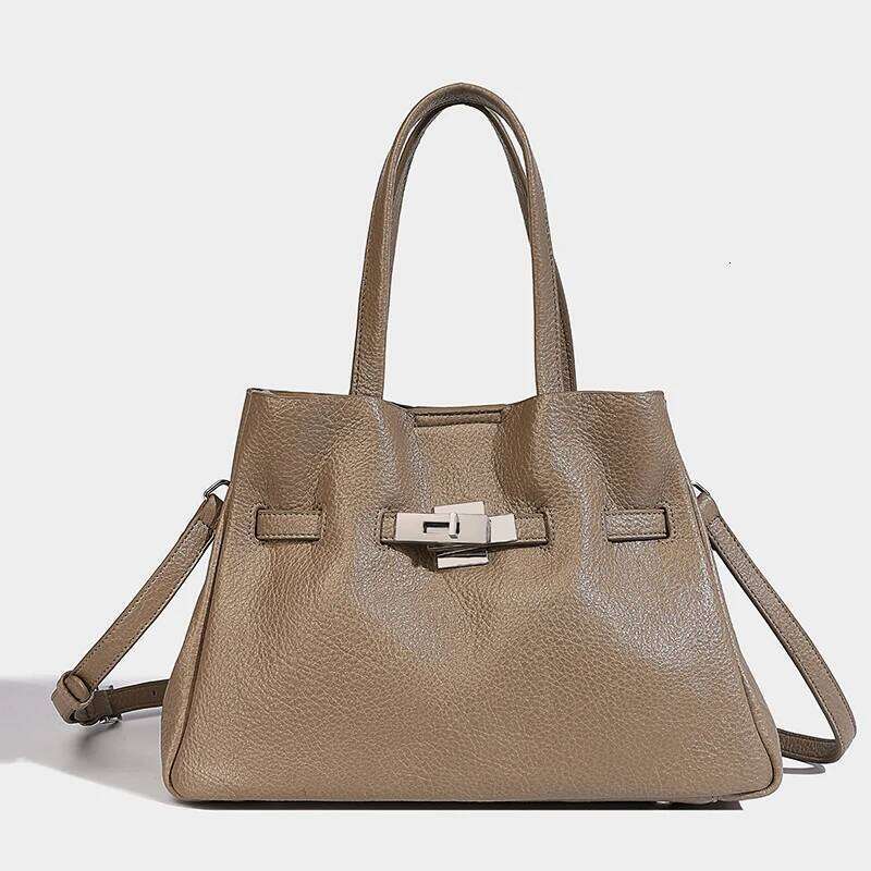 Genuine Leather Tote Bags For Women Designer Handbags And Purses 2025 New In Vintage Large Capacity Shoulder Crossbody
