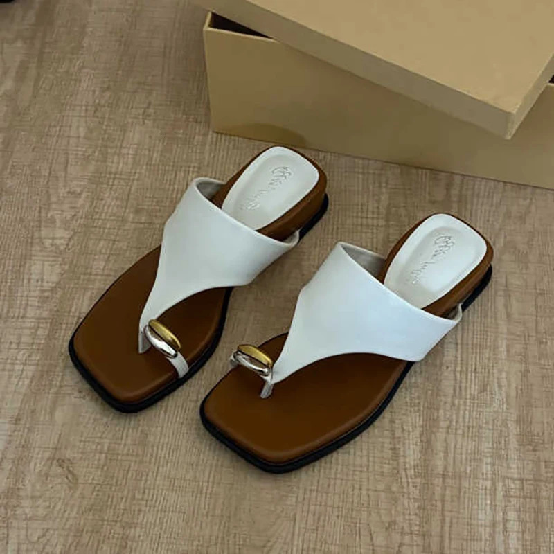 Platform Wedges Heel Clip Toe Women Slippers Concise Dress Street Style Slides Summer Ladies Outdoor Sandalias 250528