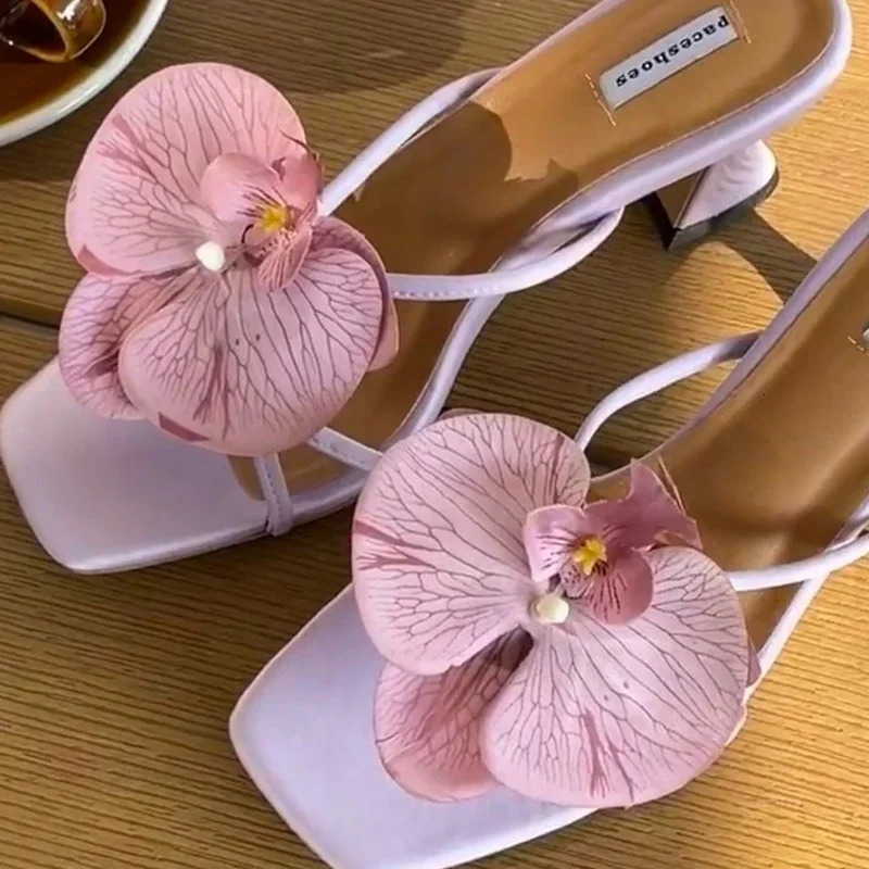 Sandals Decorations Flower Shoe Accessories Vacation Style Removable Butterfly Orchid Shoes Charms DIY Buckle Clogs 250528