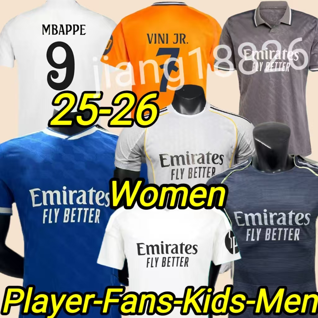 2025 2026 football shirt 24 25 Real 4Th Madridsoccer jerseys CAMAVINGA Mbappe MODRIC VAiseta men kids uniforms VINI JR BELLINGHAM ARDA GULERLVERDE