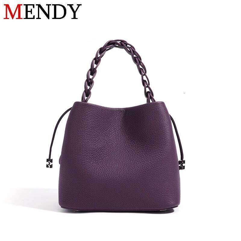 MENDY Women Mini Cross Bag Small Bucket Handbag Designer Crossbody Shoulder Bags Ladies New