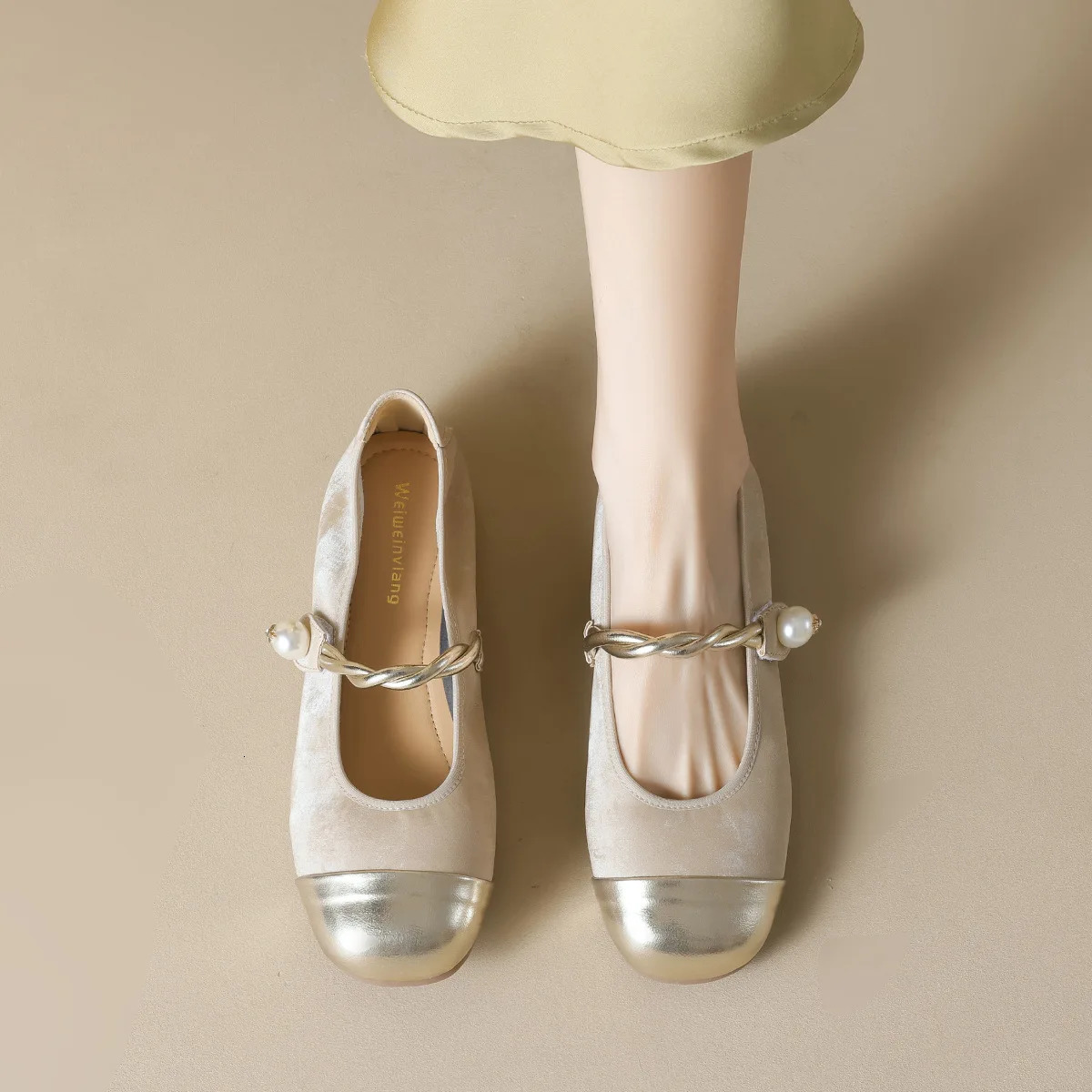 Womens Round Toe Flat Shoes - Casual Fashion Spring/Autumn Office Work Pumps Slip-On Comfort Ladies Flats Arrival 250528