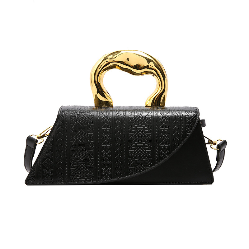 Ethnic Wind Pressure Flower Niche Designer Handbag New Personalized Trend European Retro Single Shoulder Crossbody Bag Women's Bag Makeup Bag Fre