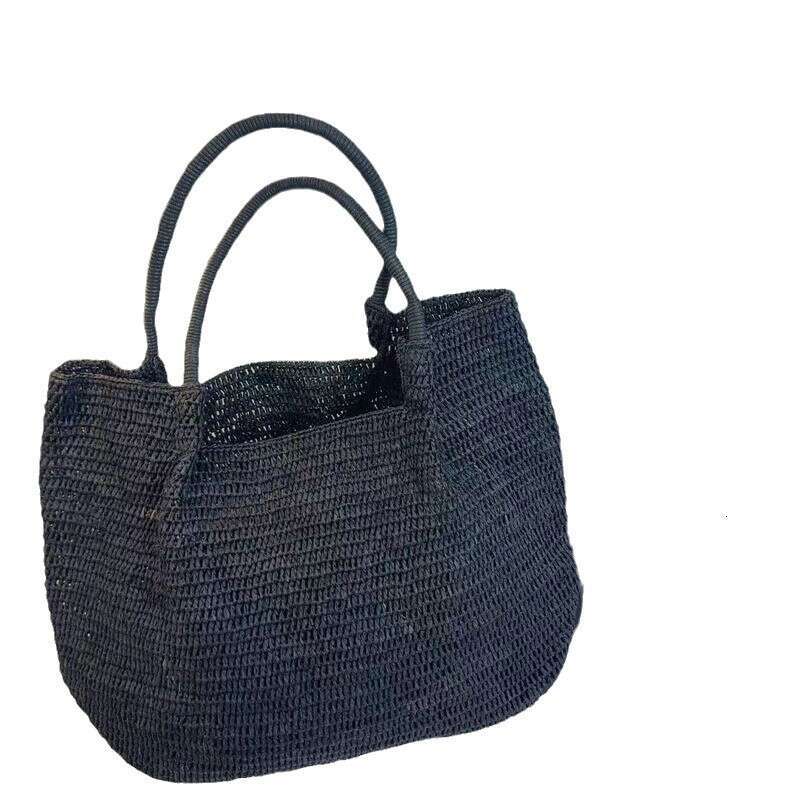 Straw Beach Tote Summer Handmade Simple Versatile Handbag Fashion Vacation Beach Women S Travel Casual Woven Bag Crossbody Bag