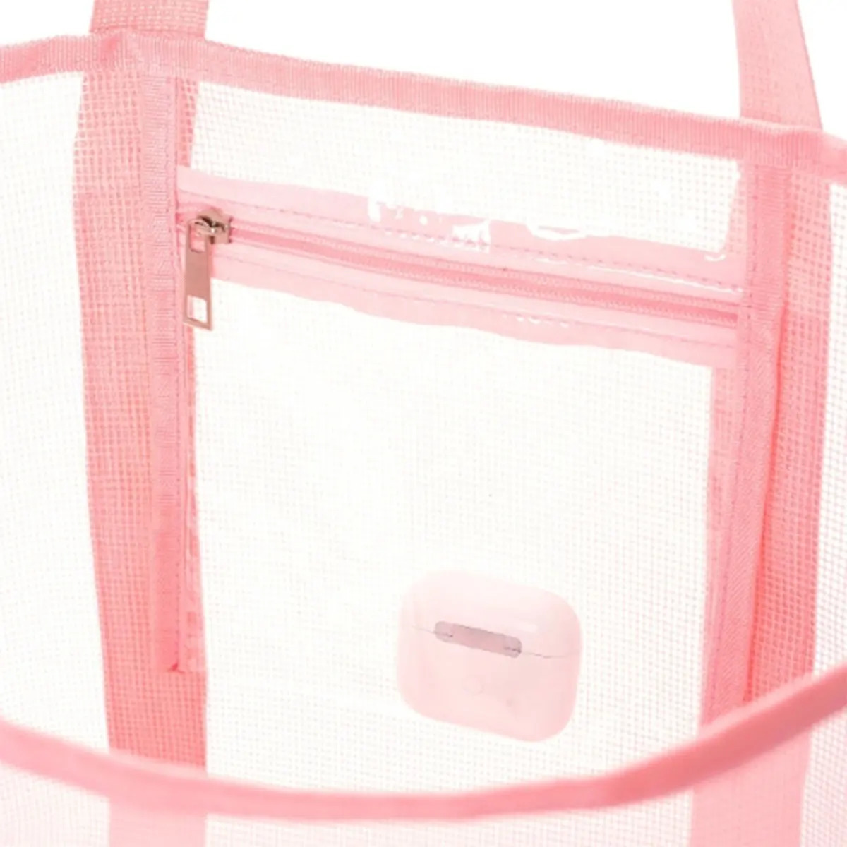 Polyester mesh beach bag Large capacity travel wash bag Swim storage bag Minimalist mesh beach bag one pack 250530