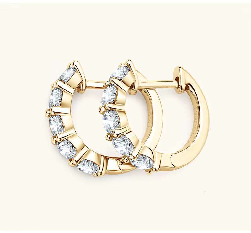 Hip Hop New Korean Dongdaemun Moissanite Earrings S925 Sterling Silver Earrings for Men or Women