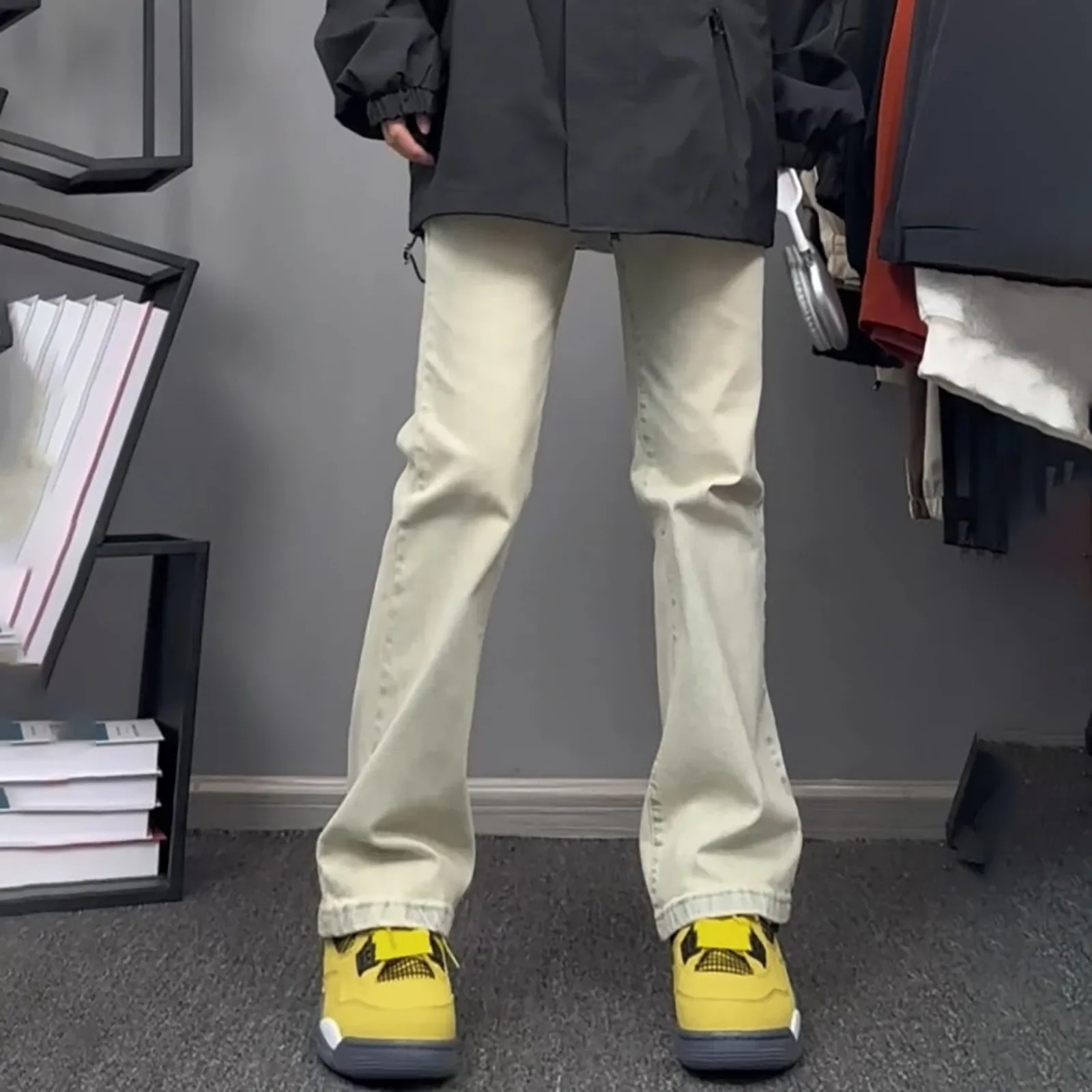 Women Flare Stretch Jeans Fashion Skinny Bell Bottom High Waist Gray Denim Pants Lady Retro Classic Y2K Punk Long Trousers 250527