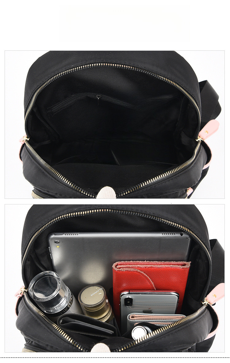 High quality brand new free designer bag Oxford cloth backpack Korean style multifunctional college style waterproof lightweight travel bag new free d